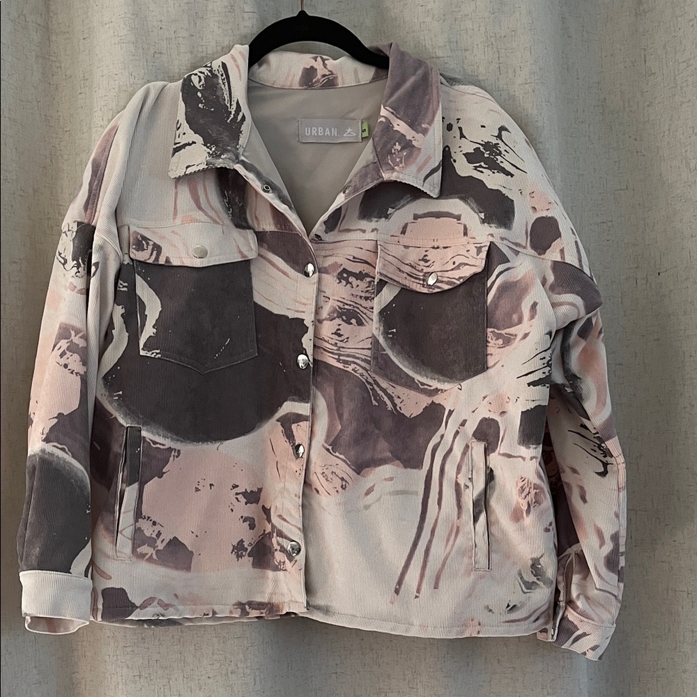 Urban Outfitters Jacket in Pink and Gray size S